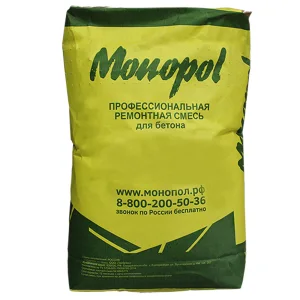 Monopol BR 700 FIX подливочный и анкеровочный состав для фиксации оборудования и конструкций (цвет: серый; фасовка 25 кг)
